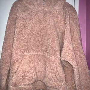 Light Pink Sherpa Hoodie & Jogger Set